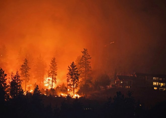 Tens of Thousands Evacuate as Western Canada Wildfires Rage