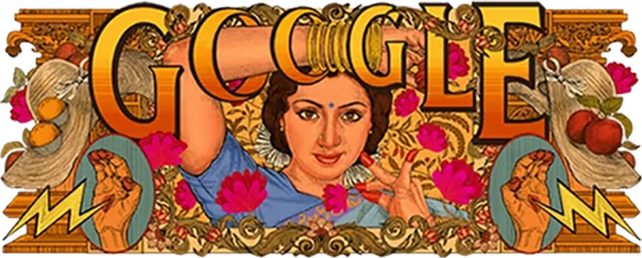 Google Doodle Celebrates Sridevi on Her 60th Birthday