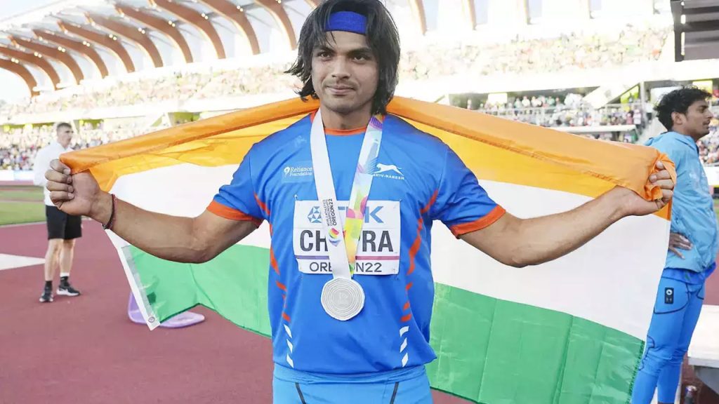 Javelin thrower Neeraj Chopra wins silver medal to become only the 2nd Indian to win a medal at World Athletics Championships