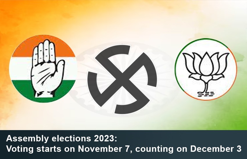 Assembly elections 2023: Voting starts on November 7, counting on December 3