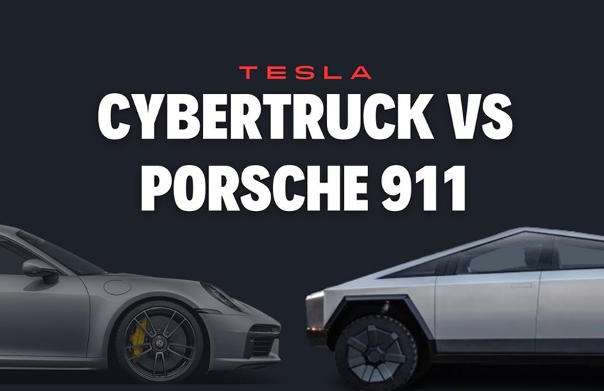 You Won’t Believe What the Cybertruck Did to the Porsche 911