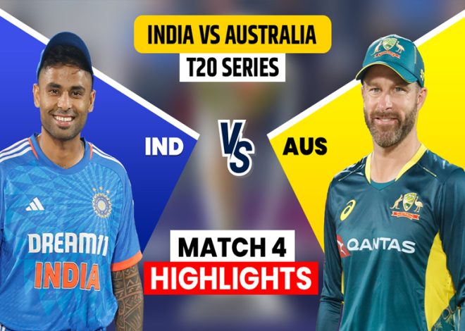 India vs Australia highlights 4th T20:India Reigns Supreme as Axar Patel and Ravi Bishnoi Star in Raipur Victory