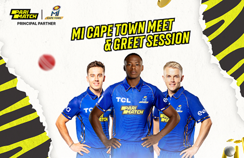 Parimatch Hosts Exclusive Meet & Greet with MI Cape Town Cricket Stars