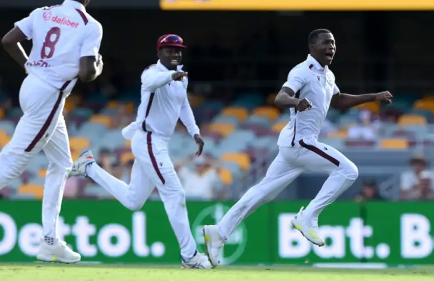 Shamar Joseph bowls West Indies to historic win over Australia
