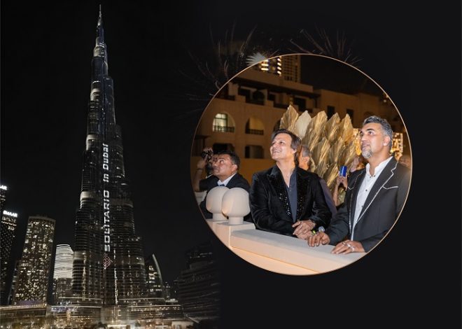 Solitario – World’s First Lab-Grown Jewellery Brand Featured on the Iconic Burj Khalifa