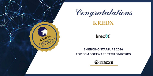 KredX Named ‘Emerging Startup in SCM Software’ Category at Tracxn’s 2024 Awards