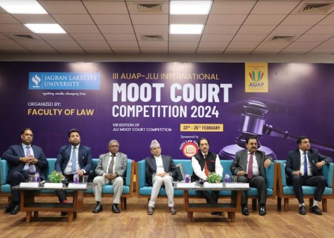 3rd AUAP-JLU International Moot Court Competition: A Resounding Success at Faculty of Law, Jagran Lakecity University Bhopal