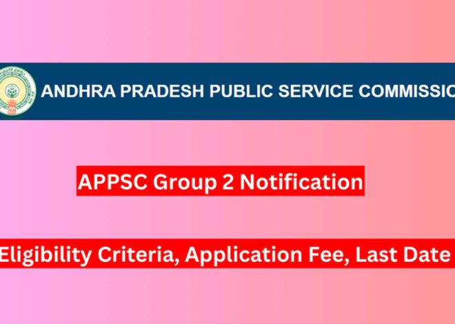 APPSC Group 2 Notification 2023-24