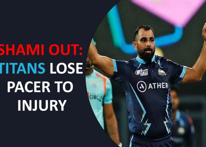 Mohammed Shami Blow! Gujarat Titans Lose Pacer to Ankle Surgery, Out of IPL 2024