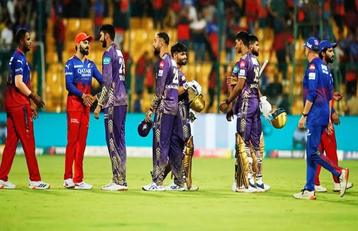 Knight Riders Thrash RCB by 7 Wickets: Openers Lead Dominant Chase